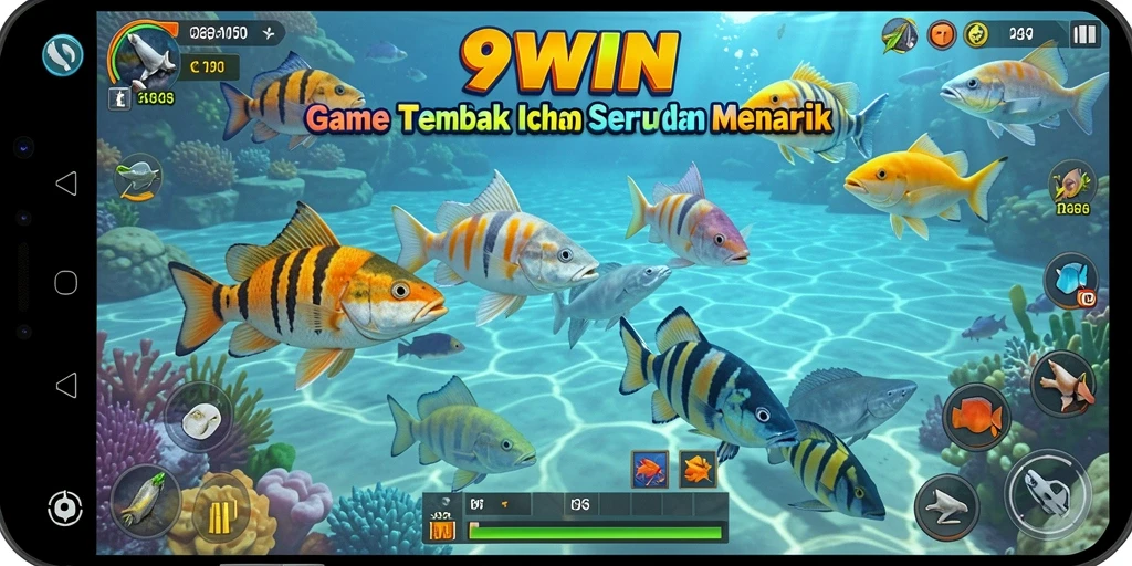 Tampilan gameplay Tembak Ikan yang seru di 9WIN.