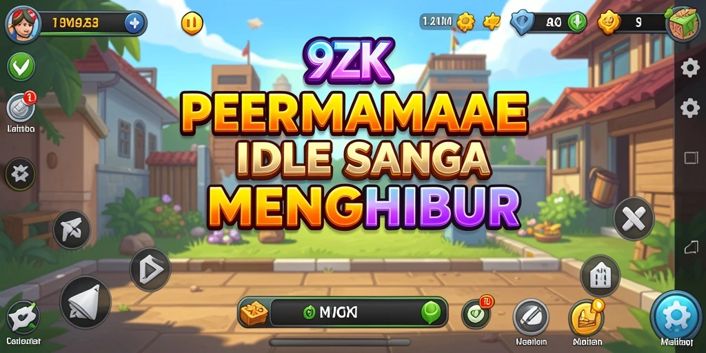 Screenshot gameplay 9ZK yang menarik dan penuh warna.