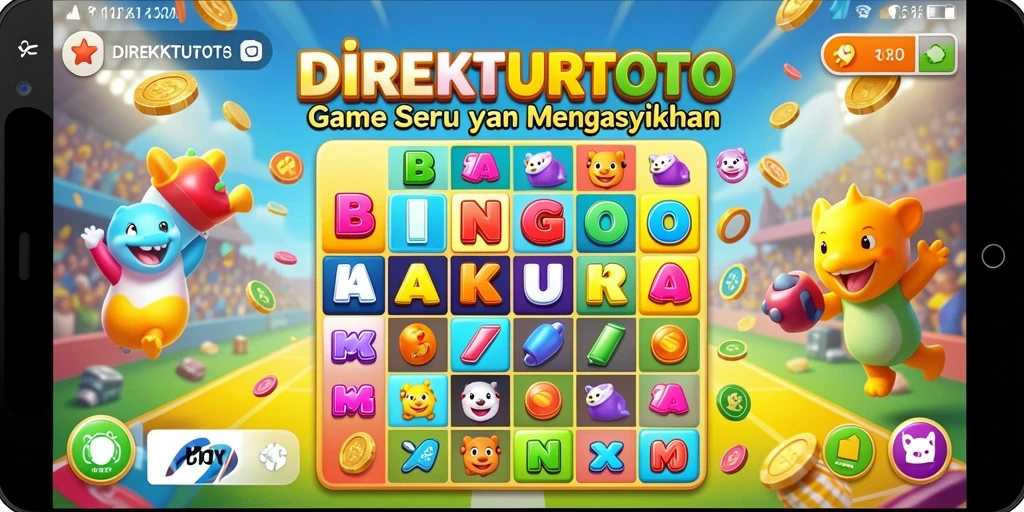 Screenshot utama memperlihatkan keseruan bermain Bingo di DIREKTURTOTO.