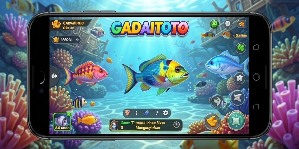 Tampilan menarik dari gameplay GADAITOTO di lautan penuh ikan.