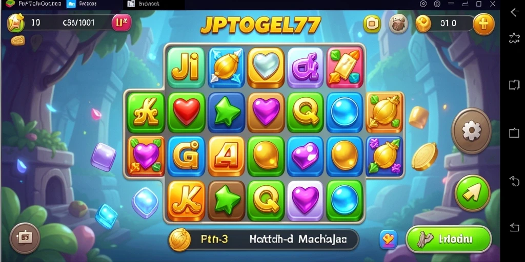 Screenshot gameplay JPTOGEL77 yang penuh warna dan seru.