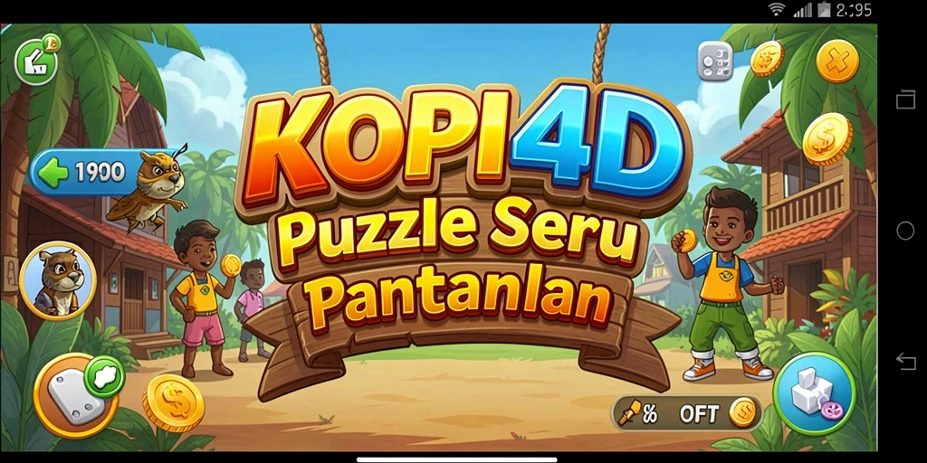 Tangkapan layar yang menunjukkan gameplay menantang dalam KOPI4D.
