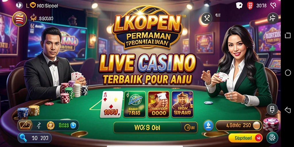 Tampilan gameplay Live Casino yang mengasyikkan di LKOPEN.