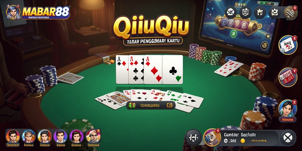 Screenshot gameplay MABAR88 yang mendebarkan dalam permainan QiuQiu.