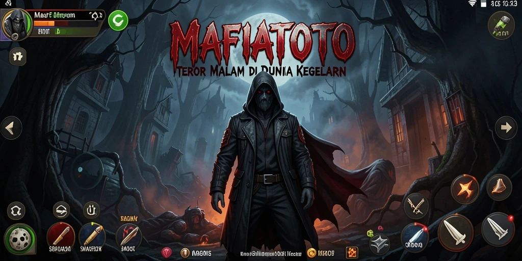 Screenshot utama menampilkan momen menegangkan dalam MAFIATOTO.