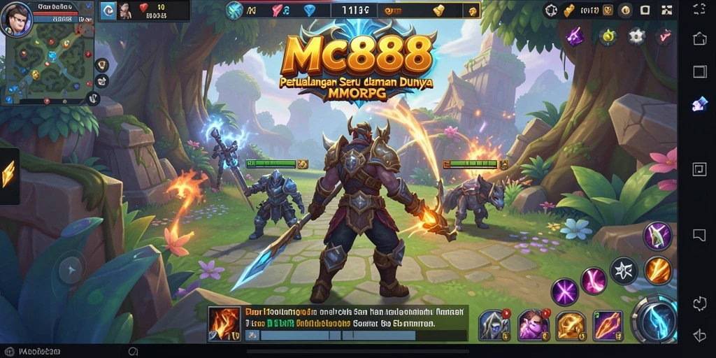 Tampilan menakjubkan dari gameplay MMORPG yang seru dan menegangkan.