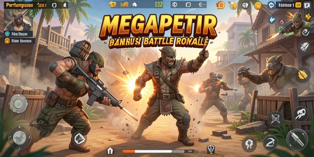 Gameplay seru MEGAPETIR dalam mode Battle Royale.