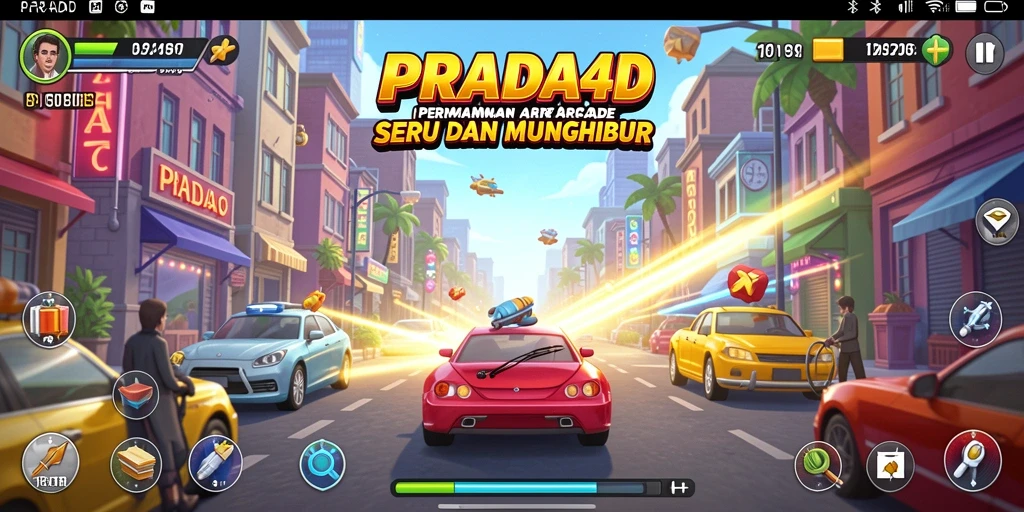 Tampilan gameplay seru dan menantang dari PRADA4D.