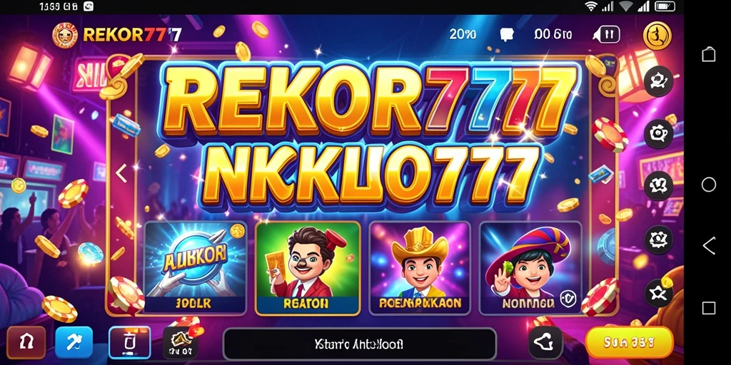 Screenshot gameplay REKOR777 dengan tema slot yang menarik.