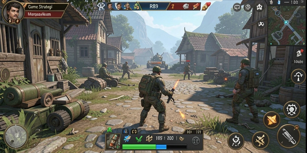 Tampilan gameplay RR89 yang penuh strategi dan tantangan.
