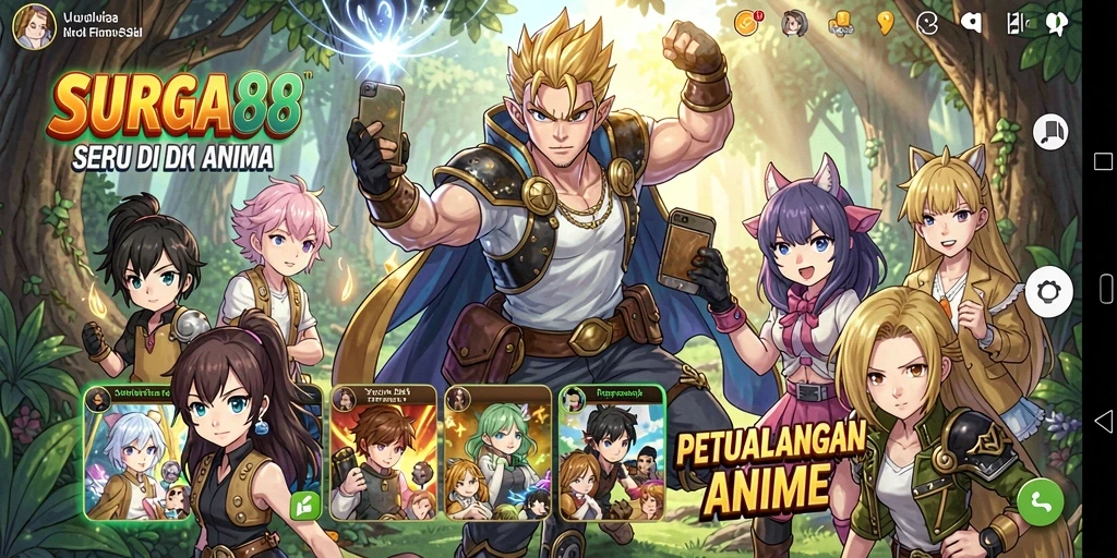 Gameplay menakjubkan dari SURGA88 dengan karakter Anime.