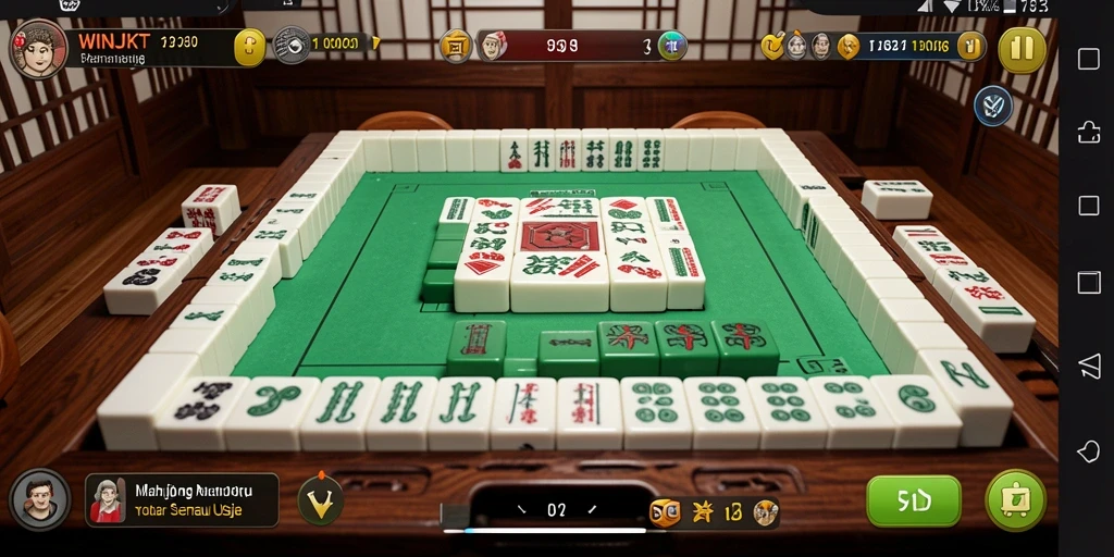 Screenshot gameplay WINJKT menunjukkan keseruan permainan Mahjong.