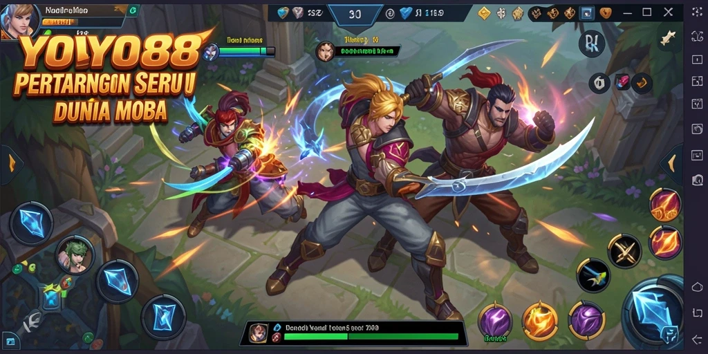 Tampilan gameplay seru dan kompetitif di YOYO88.
